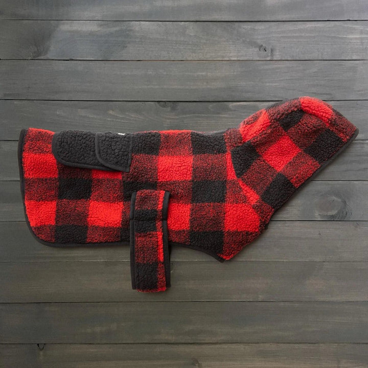 Sherpa Jacket - Red Plaid