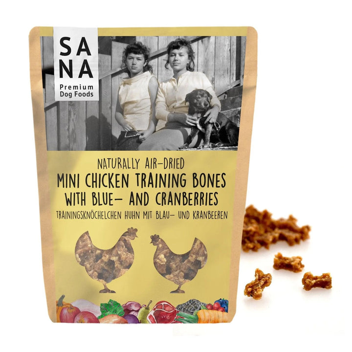 Mini Hundegodbit - Kylling med Blåbær & Tranebær 100 g