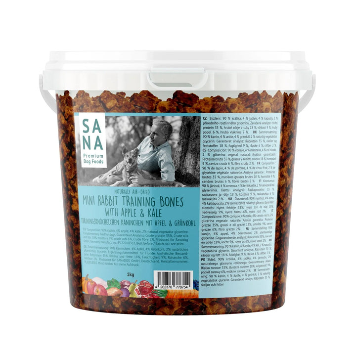 Mini Hundegodbit - Kanin, Eple & Grønnkål 1 kg