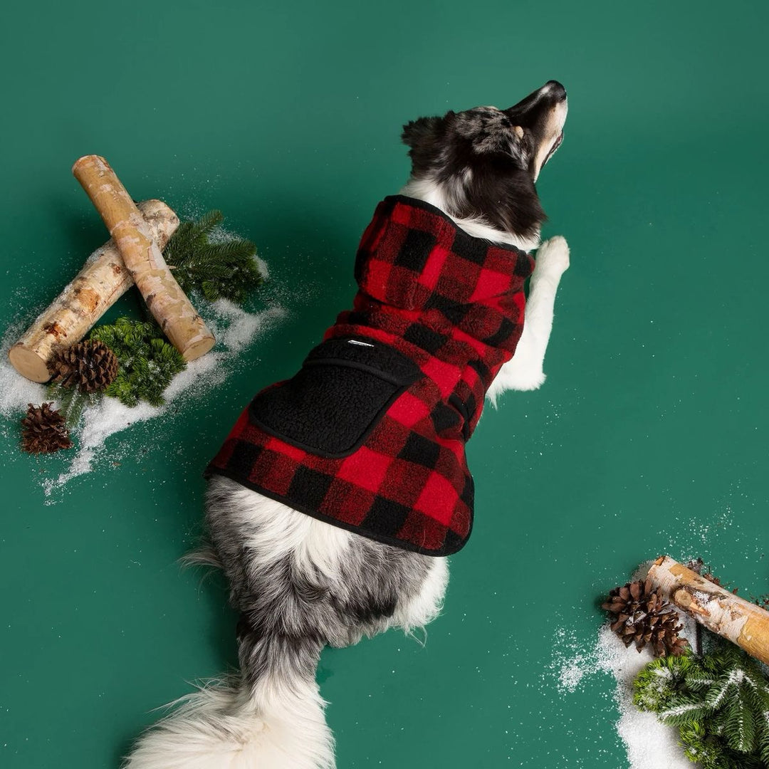 Sherpa Jacket - Red Plaid