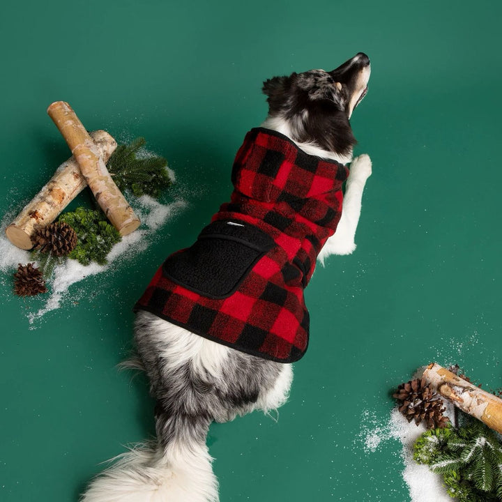 Sherpa Jacket - Red Plaid