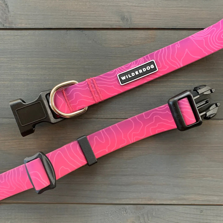 Vanntett Hundehalsbånd - Plum