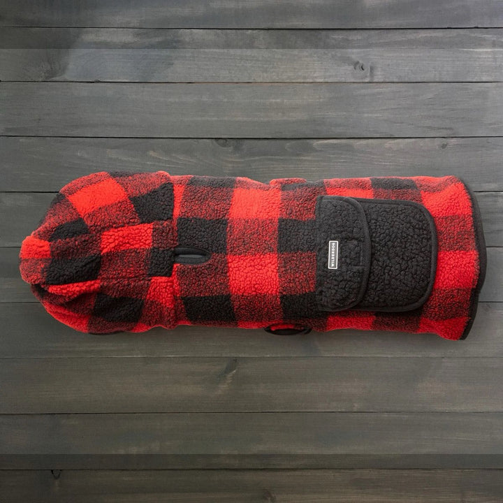 Sherpa Jacket - Red Plaid