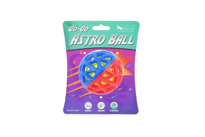 Go-Go Astro Ball - Lunar Hundeball (Rød & Blå)