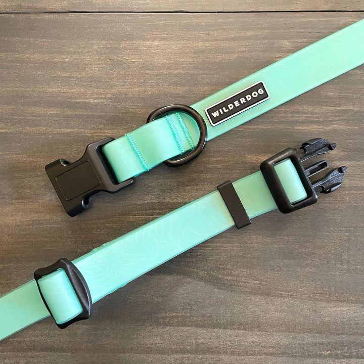 Vanntett Hundehalsbånd - Seafoam