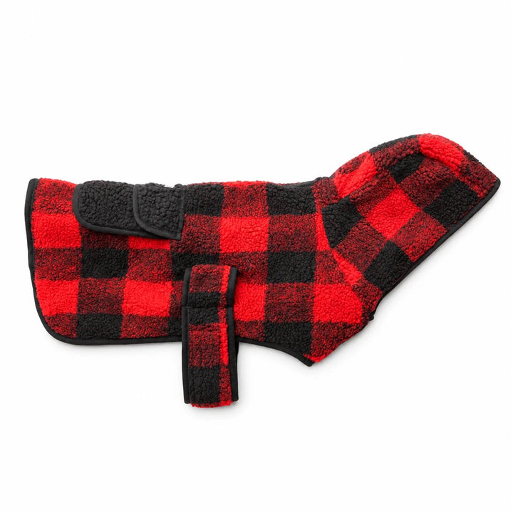 Sherpa Jacket - Red Plaid