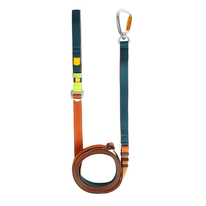 Handsfree/Justerbart Hundebånd - Color block Terracotta Mix
