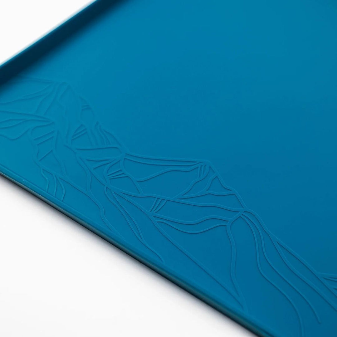Silikonmatte til Hundeskål - Blue