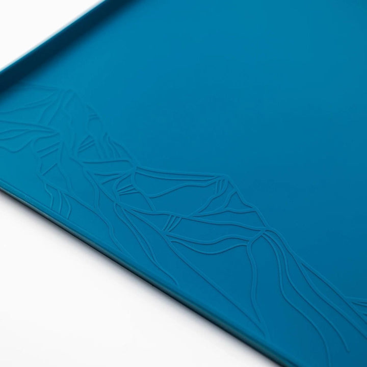 Silikonmatte til Hundeskål - Blue