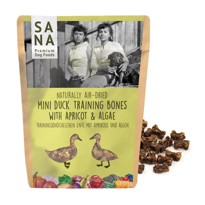 Mini Hundegodbit - And, Aprikos & Alge 100 g