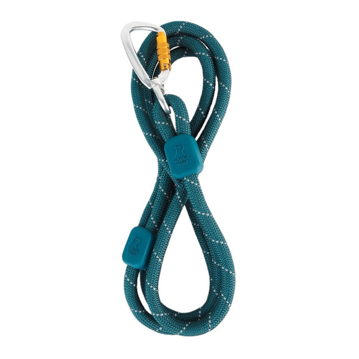 Hundebånd i Tau - Deep Teal 10mm/180cm